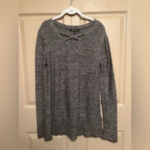 Relativity Charcoal Long Sleeve Sweater Tee